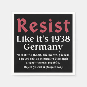Resistera som 1938 Tyskland Pappersservett