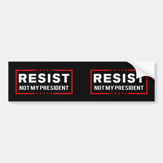 Resistera trast, inte min ordförande bildekal (Framsidan)