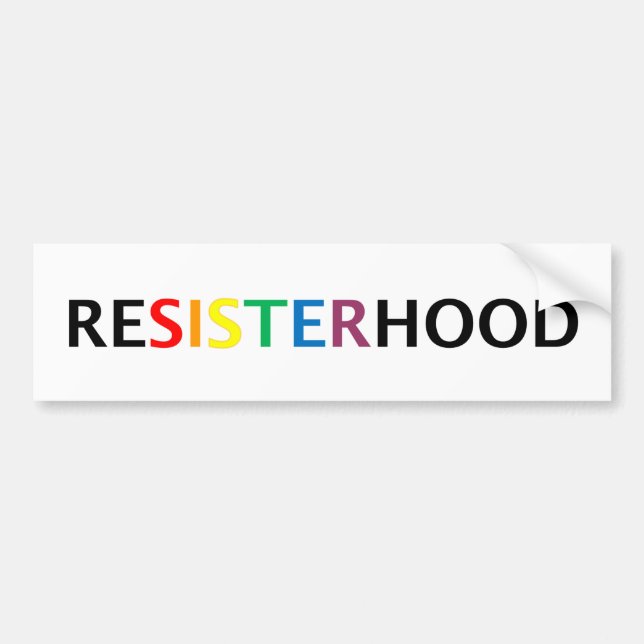 Resisterhood bildekal (Framsidan)