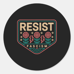 ResistFascism Protest Trump Trump Anti Trump 2 Runt Klistermärke