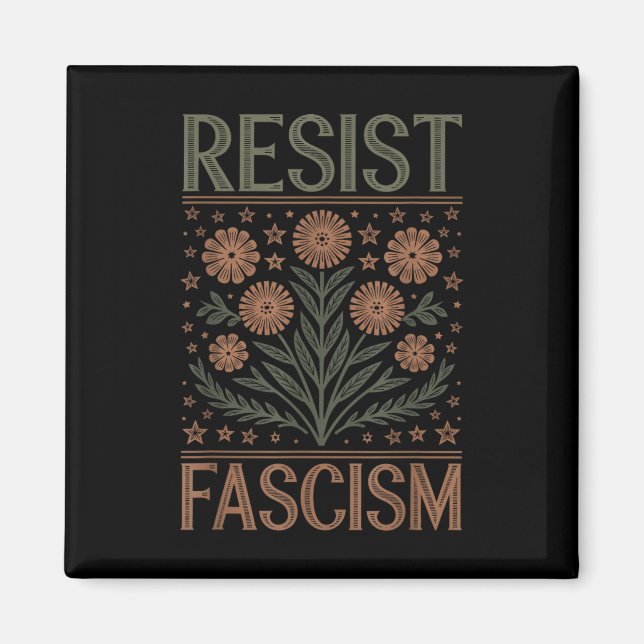 ResistFascism Protest Trump Trump Anti Trump _3 Magnet (Framsidan)