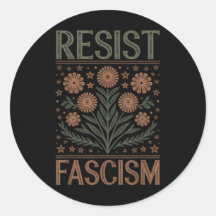 ResistFascism Protest Trump Trump Anti Trump _3 Runt Klistermärke