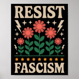 ResistFascism Protest Trump Trump Anti Trump 5 Poster
