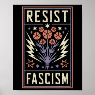 ResistFascism Protest Trump Trump Anti Trump _6 Poster