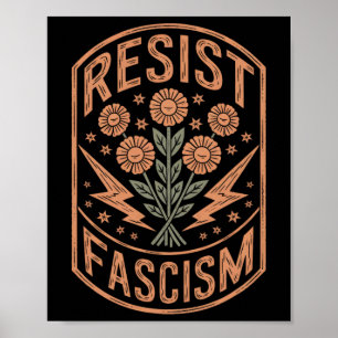 ResistFascism Protest Trump Trump Anti Trump 9 Poster