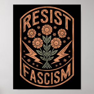 ResistFascism Protest Trump Trump Anti Trump Poster