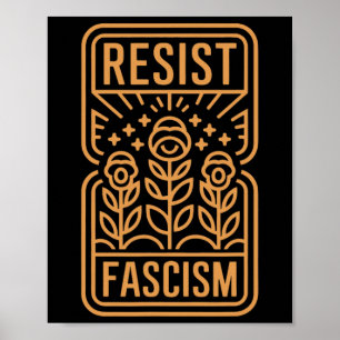 ResistFascism Protest Trump Trump Anti Trump Poster