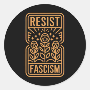 ResistFascism Protest Trump Trump Anti Trump Runt Klistermärke