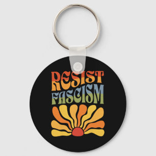 Resistfascism Retro Boho Feminist Pro Choice Huma Nyckelring