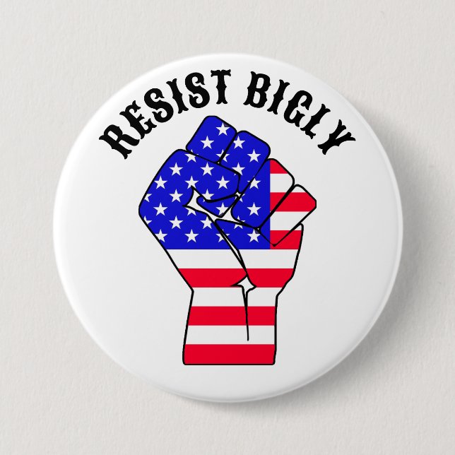 Resistly Bigly | Antitrump Knapp (Framsida)