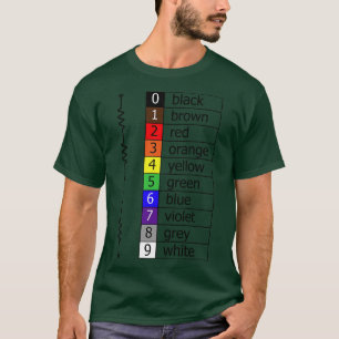 resistor färg-koder t shirt