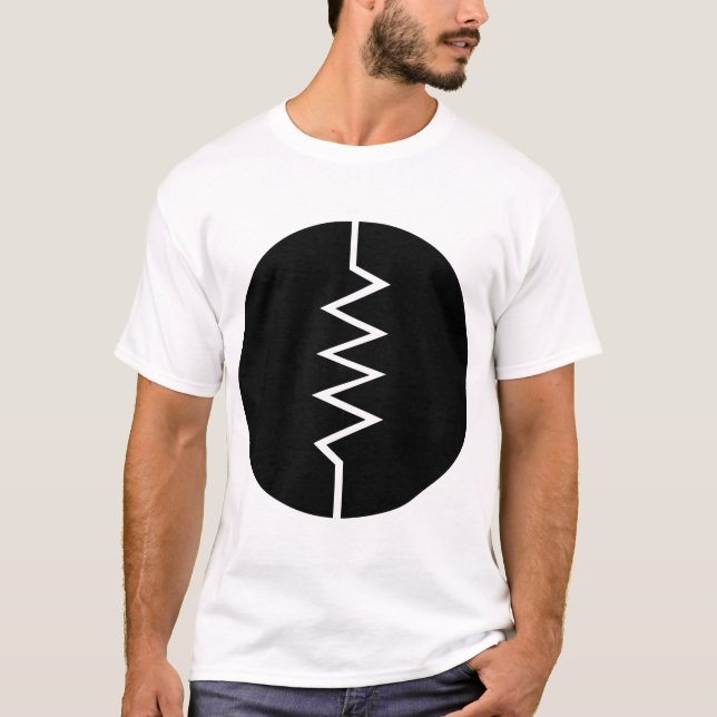 Resistor Symbol - cirklad T Shirt (Framsida)