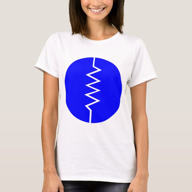 Resistor Symbol - cirklad T-shirt (Framsida)