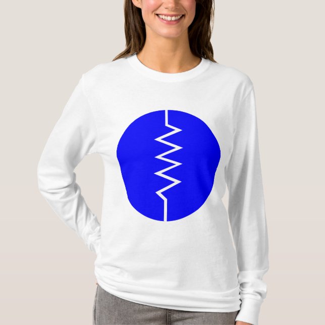 Resistor Symbol - cirklad Tee Shirt (Framsida)