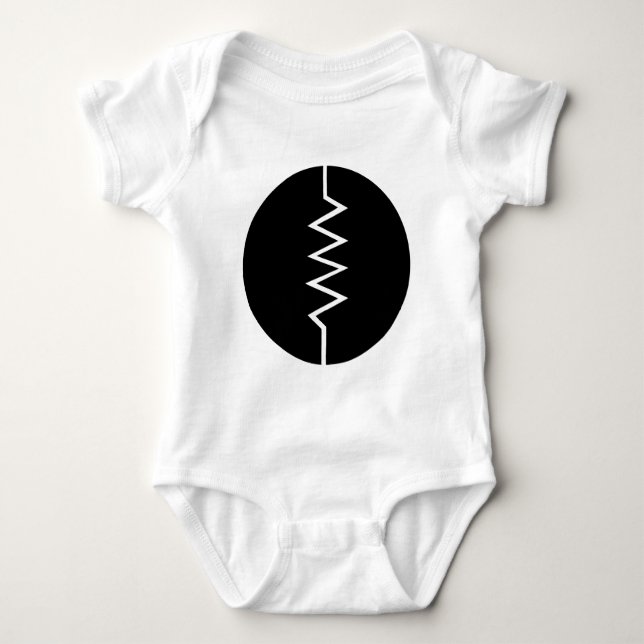 Resistorsymbol - inringad tee (Framsida)