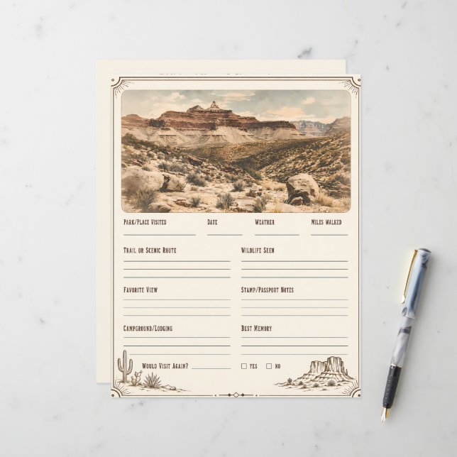 Resloggbok för västra nationalparkerna (Fram/Back In Situ)