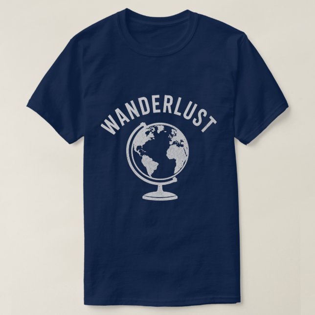 Reslust Gamla Världen Resenär T Shirt (Design framsida)