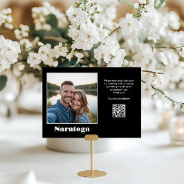 Resmål - fotodelning QR-kod Bordsnummer