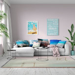 Resmål - personligt blått, modern canvastryck<br><div class="desc">Din egen personlig-researbetsyta. Byt ut målen på arbetsytan mot egna mål eller lämnor som de är. Du skulle till och med kunna ersätta med lokala förorter eller vänner namn. Ha bara roligt med den och lägg den på väggen.</div>