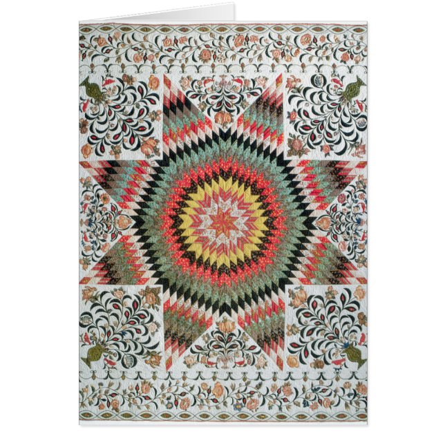 Resning Sun eller "stjärna av Bethlehem Hälsningskort (Framsidan)