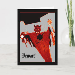"Resningdjävulen" Halloween kort