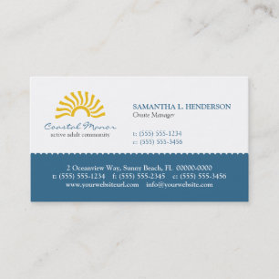 Resningsolvisitkort Visitkort
