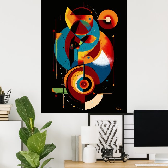 Resonant Axis – Minimal geometrisk konstruktivism Poster (Hemmakontoret)