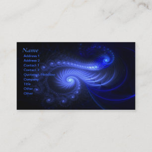 Resonant spiral - Fractalkonst - visitkort