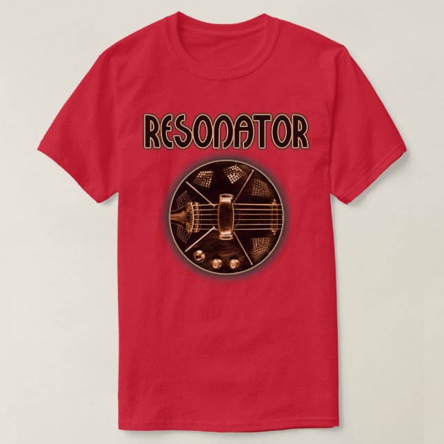 Resonator Guitar T Shirt (Design framsida)