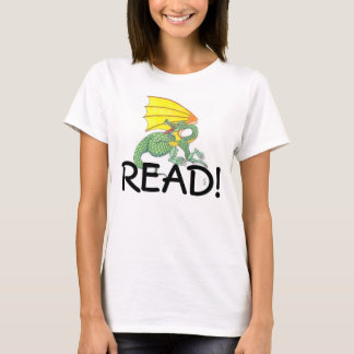Resonerar för att läsa drakedamT-tröja T-shirt