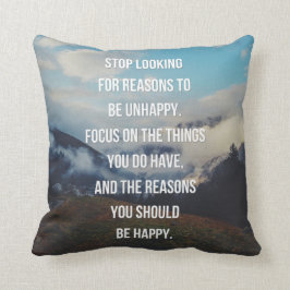 Resonerar för att vara det lyckliga kudde