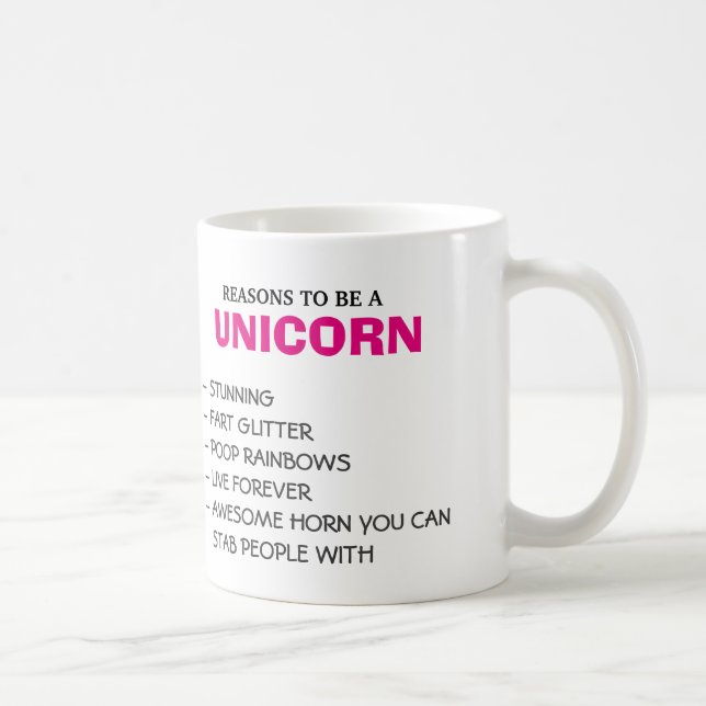 Resonerar för att vara en Unicorn Kaffemugg (Höger)