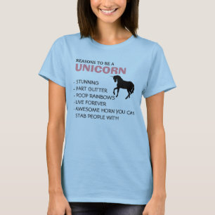 Resonerar för att vara en unicorn tee shirt