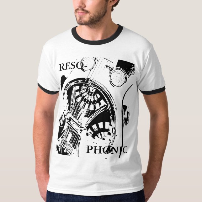 Resophonic gitarr tee shirt (Framsida)
