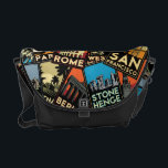 Resor affischer retro vintage europe asia usa messenger bag<br><div class="desc"></div>