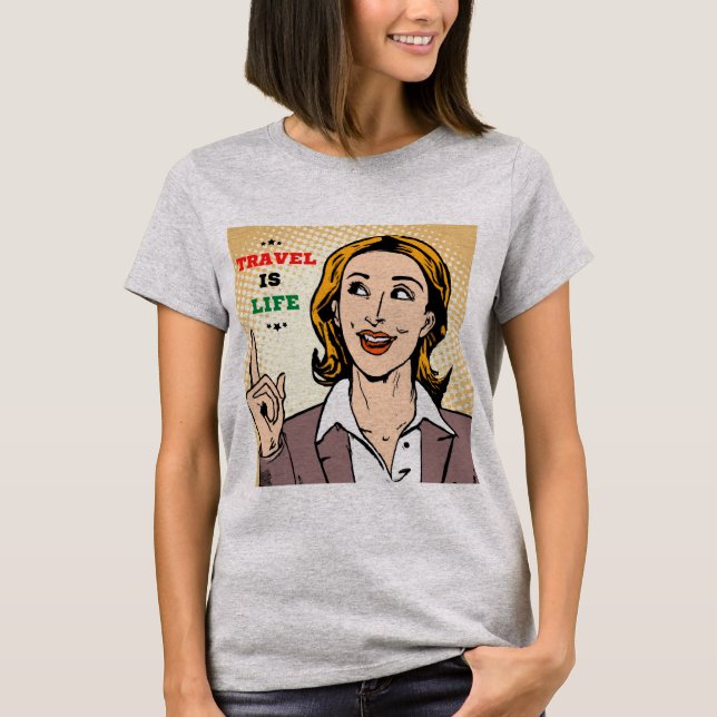Resor är liv T-Shirt (Framsida)