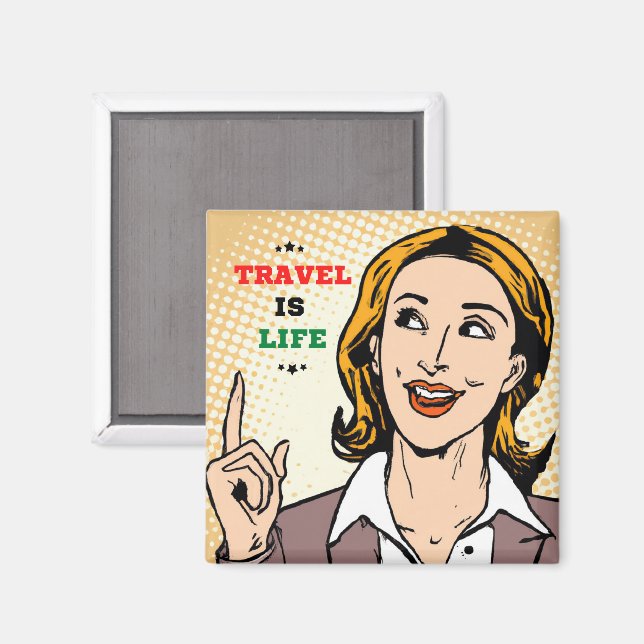 Resor är livets magnet (Front/Back)