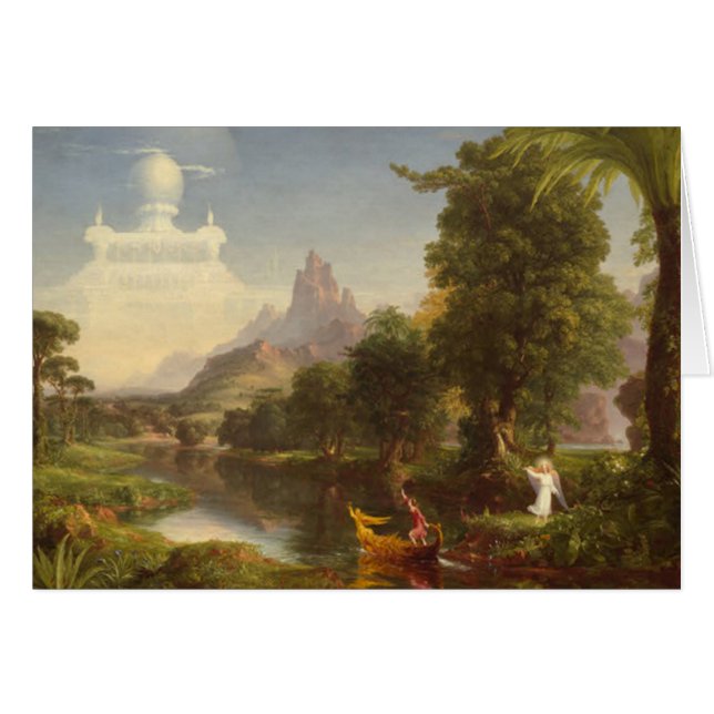 Resor av livstidsungdomskort hälsningskort (Framsidan Horizontal)