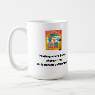 Resor: där 'home' är var Wi-Fi-länken än finns Kaffemugg