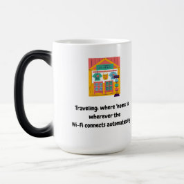 Resor: där 'home' är var Wi-Fi-länken än finns Magisk Mugg