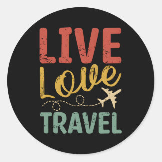 Resor för flygresor i Kärlek Runt Klistermärke