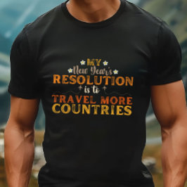 Resor för nyårsupplösning t shirt