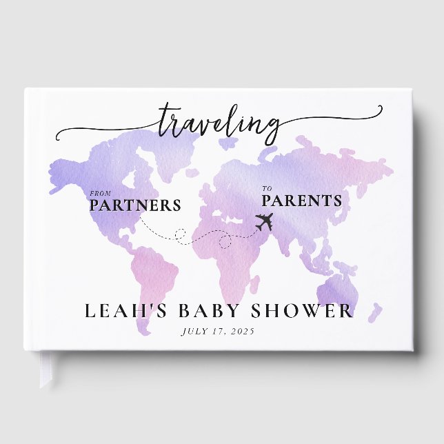 Resor från partners till föräldrar Rosa Karta Gästböcker (Framsida)