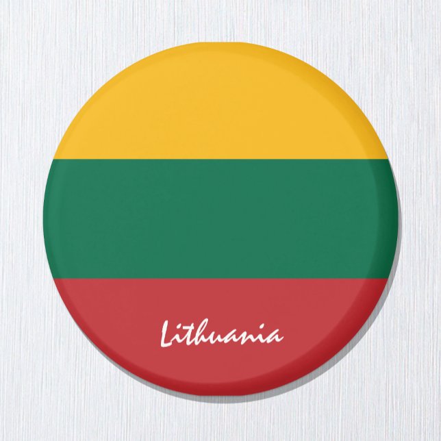 Resor, helgdag och sport för litauiska flagga & Li Magnet (Skapare uppladdad)