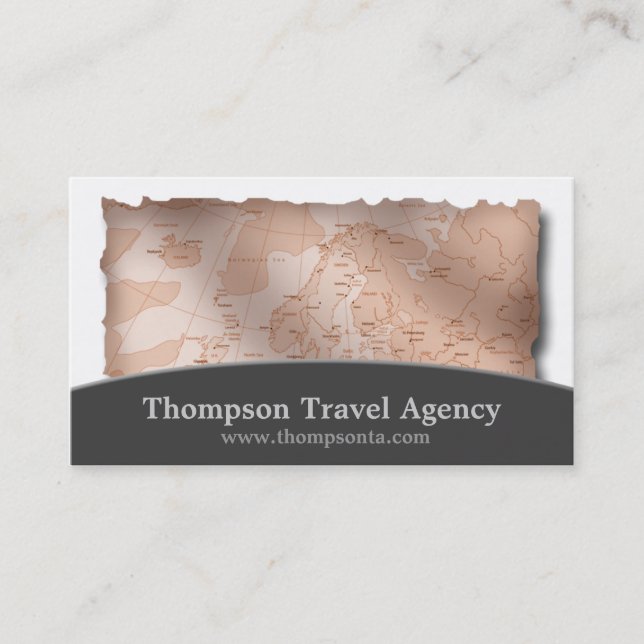 Resor i Affärskorten Agent Karta Visitkort (Framsida)