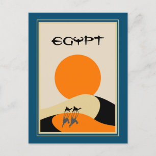 Resor     i EgyptenVintage Vykort