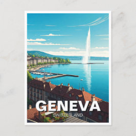 Resor i Genève, Schweiz Vykort
