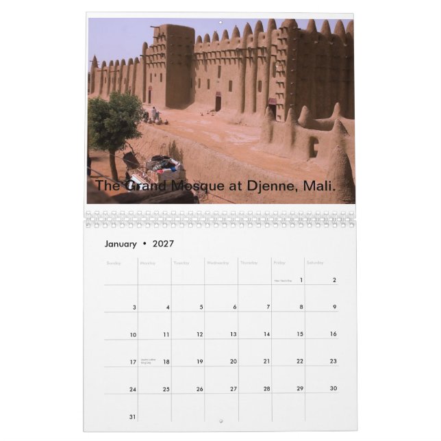 Resor med min kamera kalender (Jan 2027)