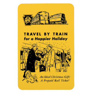 Resor med Tåg-Pennsylvania Railroad Photo Magnet