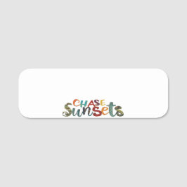 Resor och Äventyr Namnbricka